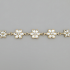 Floral Crystal Hair Chain