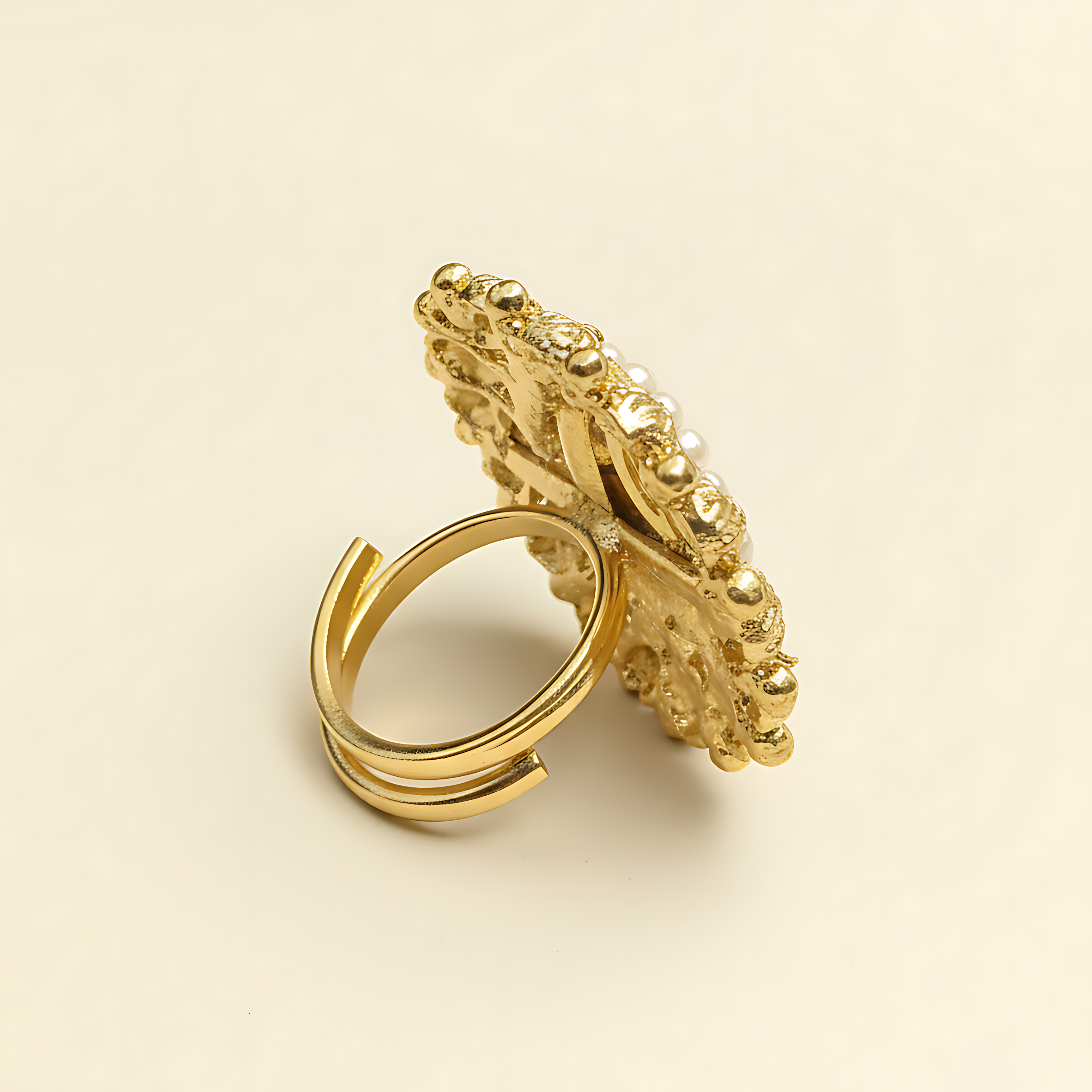 Kundan Stone Adjustable Ring