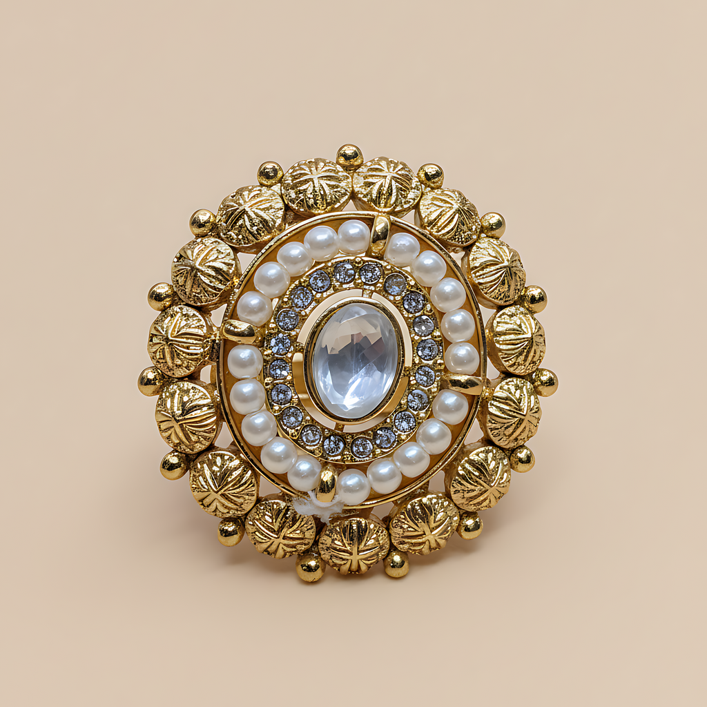 Kundan Stone Adjustable Ring