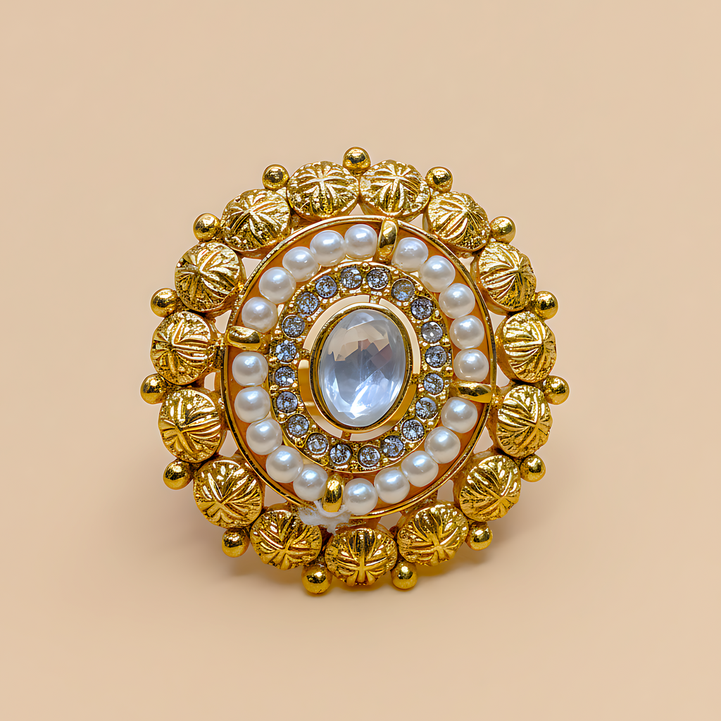 Kundan Stone Adjustable Ring