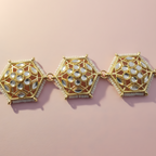 Hexagon Crystal Hair Chain