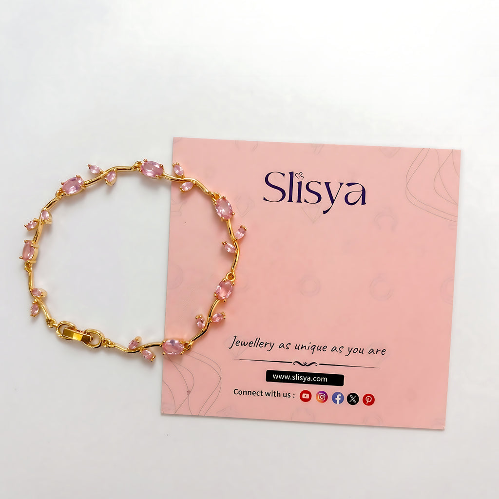 Blush Pink Tulip Bracelet