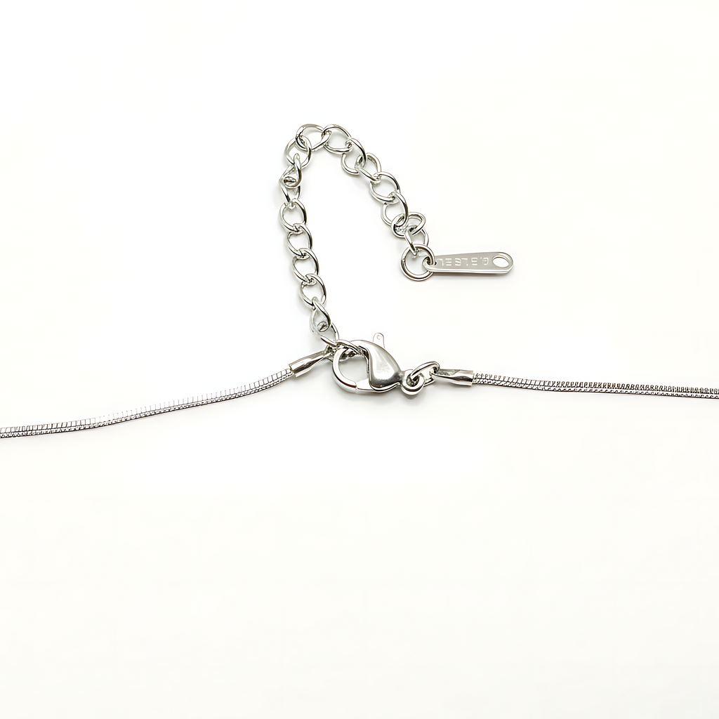 Silver Drip Effect Necklace