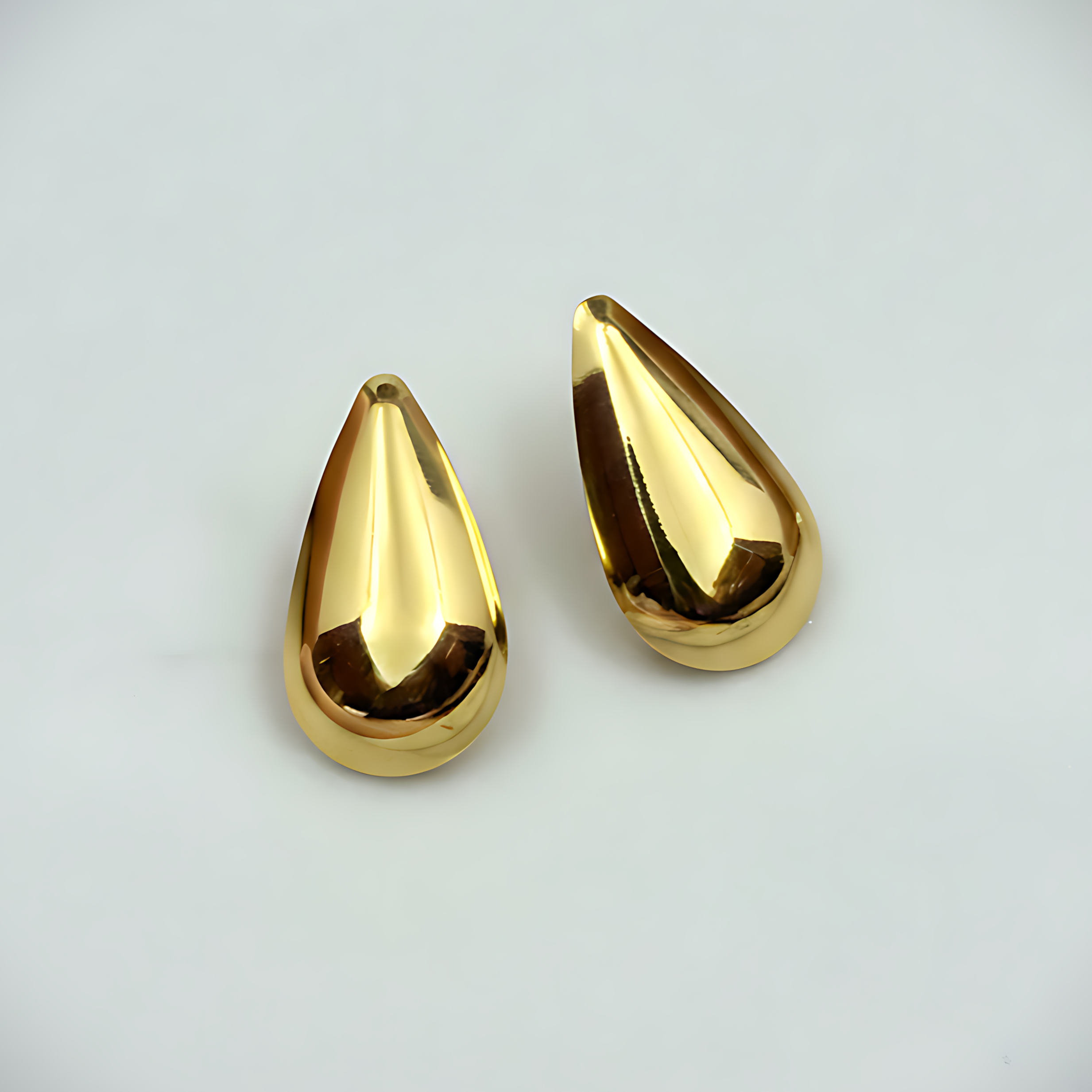 Minimalist Gold Teardrop Stud Earrings