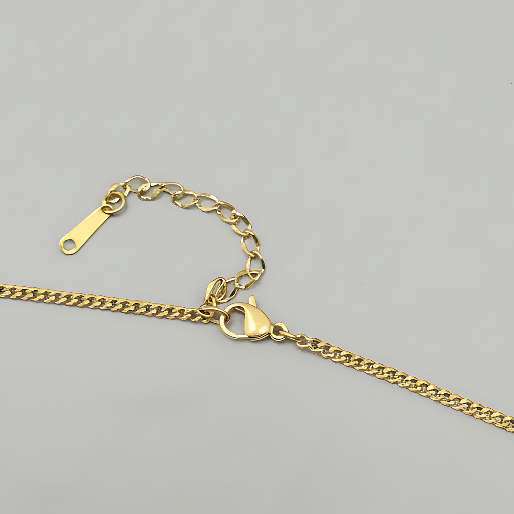 Golden Blossom Pendant Necklace