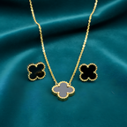 Clover Necklace & Earring Set