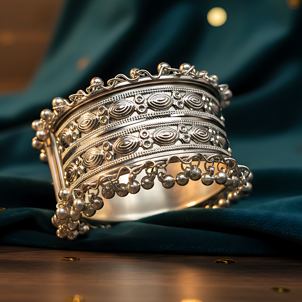 Oxidised Ghungroo Bangle Bracelet