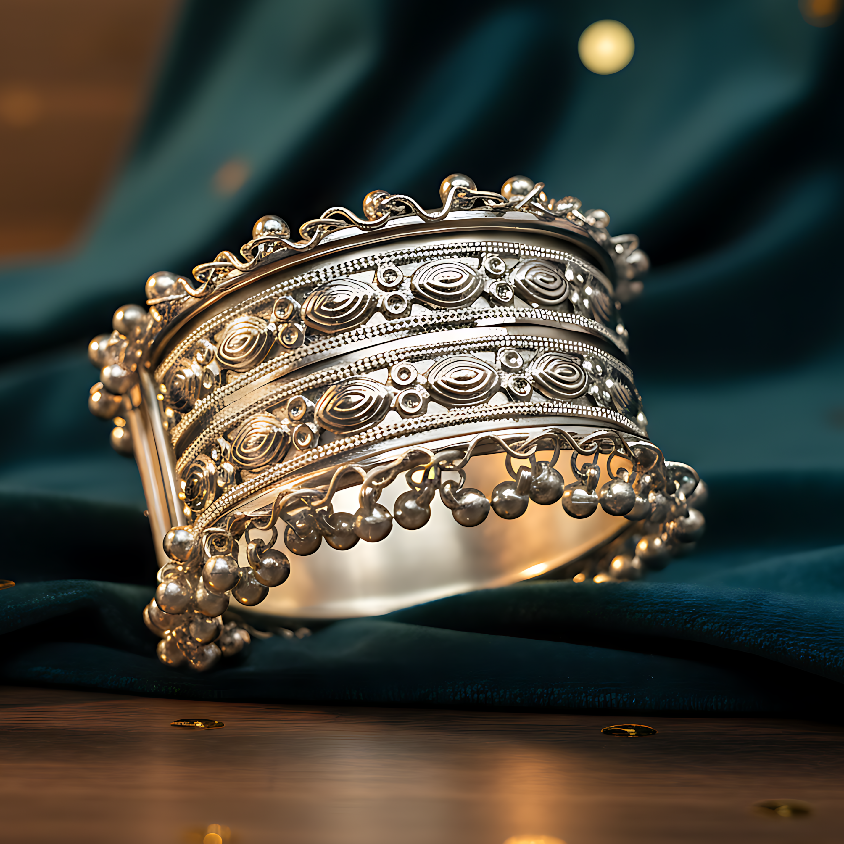 Oxidised Ghungroo Bangle Bracelet