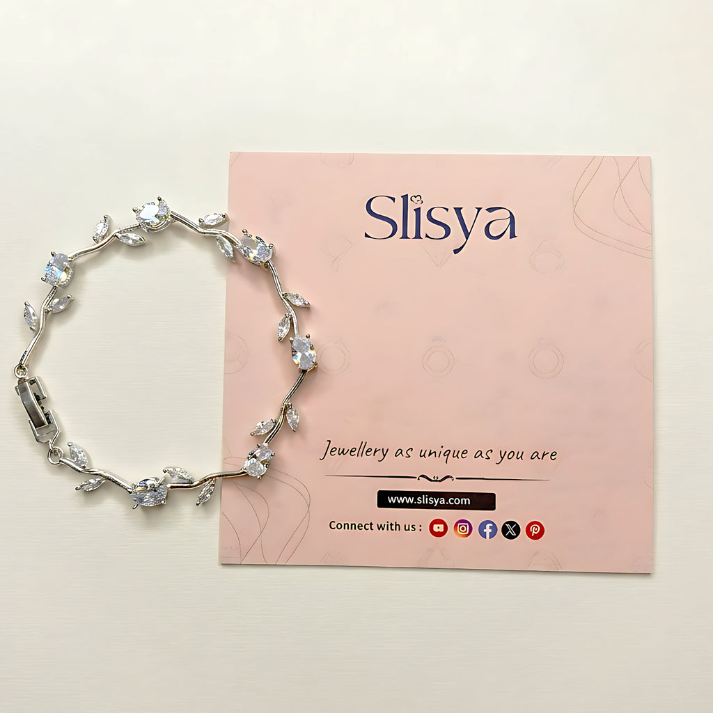 Silver Blush Tulip Bracelet