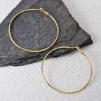 Classic Large Gold Hoop Earrings