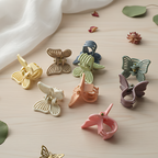 6 Butterfly Hair Clip Set